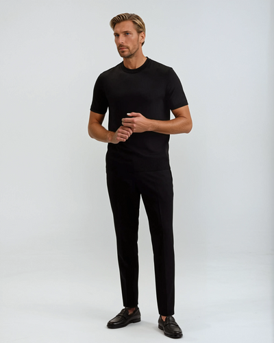 Signature Supima T-shirt – Profond Zwart