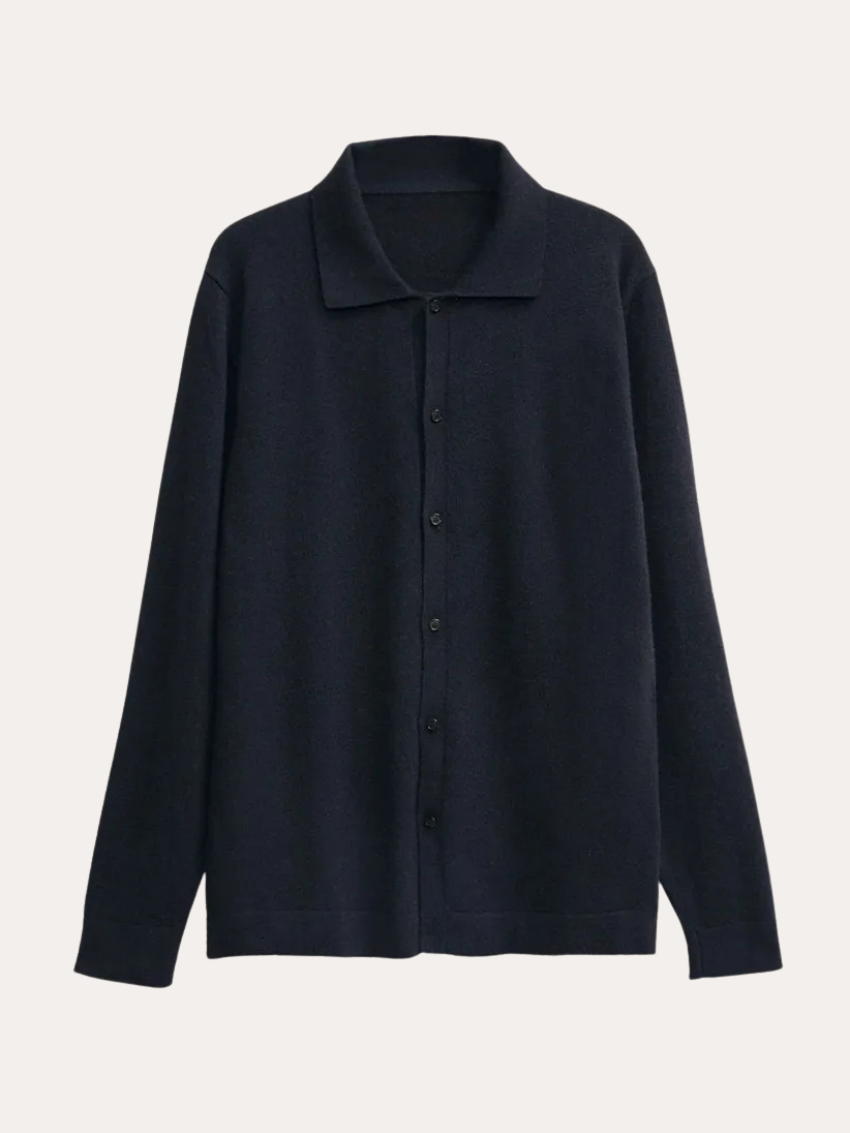 Cashwool Overhemd Marineblauw
