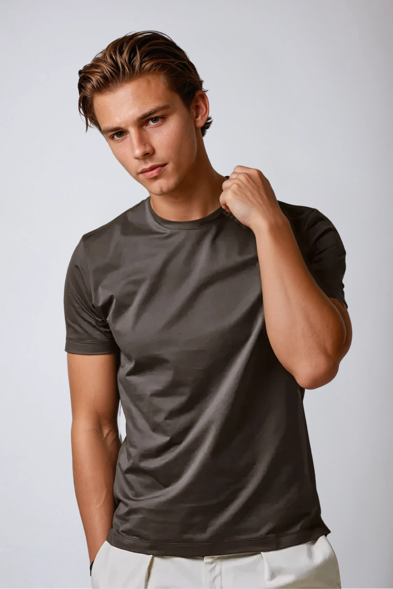 Signature Supima T-shirt – Profond Bruin